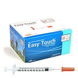 EasyTouch Insulin Syringe - 30G 1CC 5/16" - BX 100