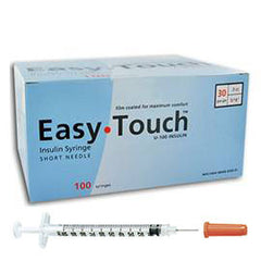 EasyTouch Insulin Syringe - 30G .3CC 1/2" - BX 100