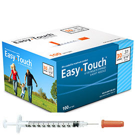 EasyTouch Insulin Syringe - 30G .3CC 5/16" - BX 100