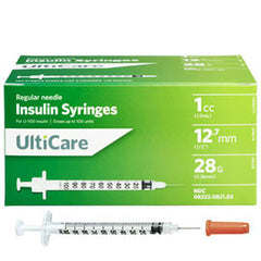 UltiCare Insulin Syringe - 28G 1cc 1/2" - BX 100