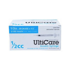 UltiCare Insulin Syringe - 28G 1/2cc 1/2" - BX 100