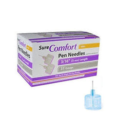 SureComfort Mini Pen Needles - 31G 3/16"  - BX 100