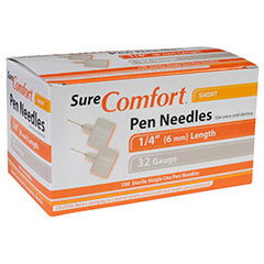 Clever Choice Comfort EZ Insulin Pen Needles 33G 5/32 (4mm) 100/bx [ 2  Pack ]