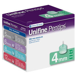 LotFancy Insulin Pen Needles, Pack of 110, 4mm x 32G (5/32