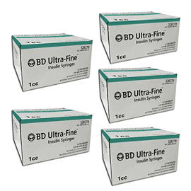BD Ultra-Fine Insulin Syringes 30g 1cc 1/2in 90/bx Case of 5