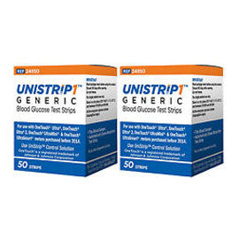 UniStrip Glucose Test Strips - 100ct - Compatible with OneTouch Ultra Meters Purchased Before April 2016
